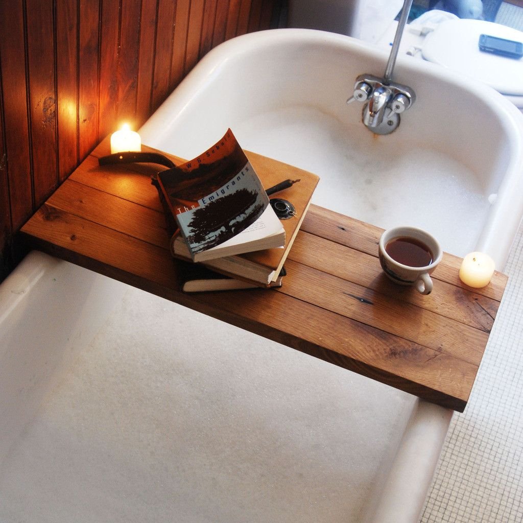 18 creative bathtub shelves and shelves for your bathroom