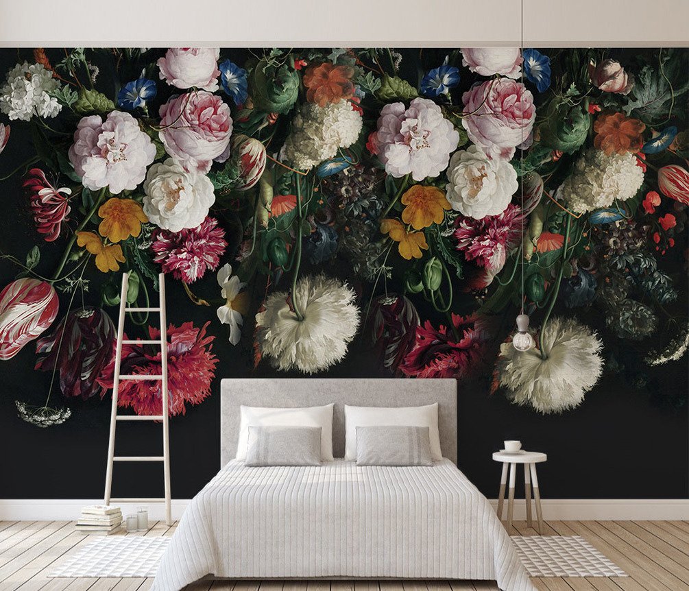 Again about the floral wallpapers and their use at home