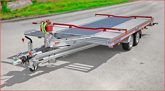 Flexible transport Algema and Fitzel aluminum trailers