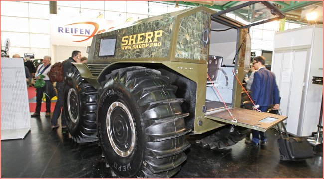 Floating off roader from Russia Sherp ATV