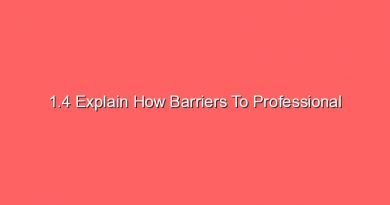 1 4 explain how barriers to professional relationships can be overcome 23749
