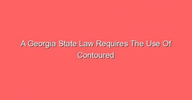a georgia state law requires the use of contoured 12509