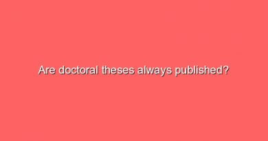 are doctoral theses always published 5396