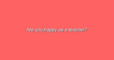 are you happy as a teacher 9632