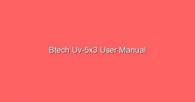 btech uv 5x3 user manual 16904