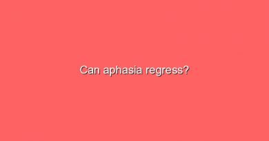 can aphasia regress 5810