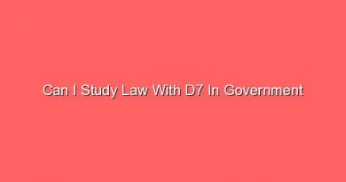 can i study law with d7 in government 12532