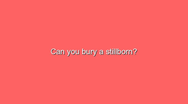 can you bury a stillborn 10033