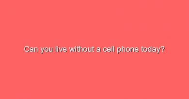 can you live without a cell phone today 8668