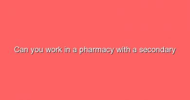 can you work in a pharmacy with a secondary school diploma 6463