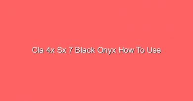 cla 4x sx 7 black onyx how to use 30416