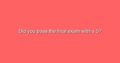 did you pass the final exam with a 5 9305