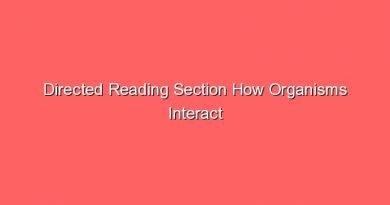 directed reading section how organisms interact in communities answer key 14969