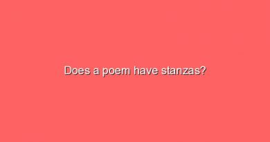does a poem have stanzas 9907