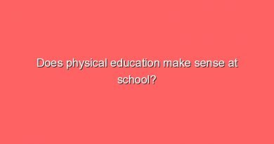 does physical education make sense at school 9264