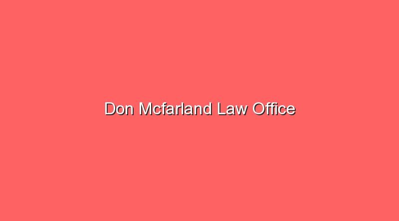 don mcfarland law office 12260