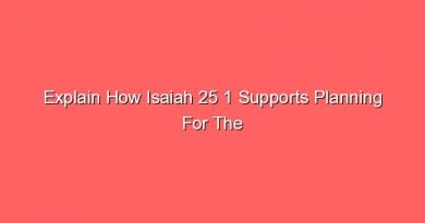 explain how isaiah 25 1 supports planning for the future 14976