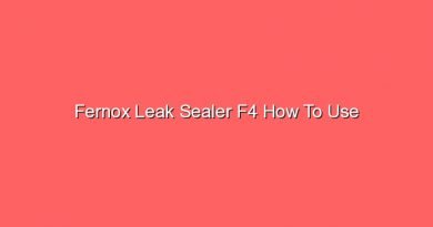 fernox leak sealer f4 how to use 14985