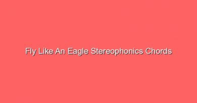 fly like an eagle stereophonics chords 17283