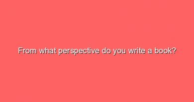 from what perspective do you write a book 7626