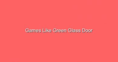 games like green glass door 17608