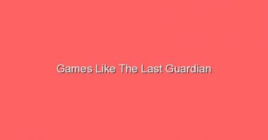 games like the last guardian 17454