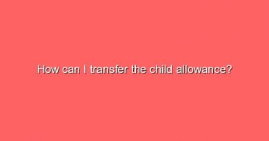 how can i transfer the child allowance 6411