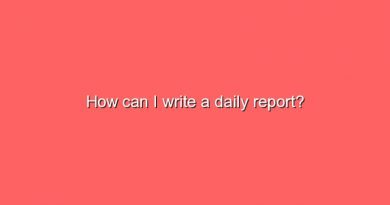 how can i write a daily report 10633