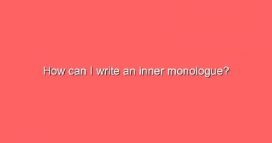 how can i write an inner monologue 9349