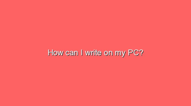 how can i write on my pc 9327