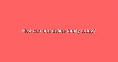 how can one define family today 8938