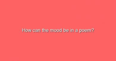 how can the mood be in a poem 7168