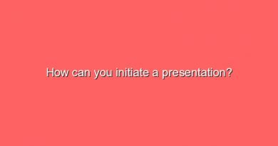 how can you initiate a presentation 5787