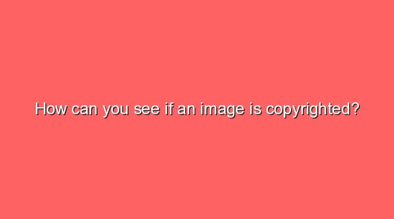 how can you see if an image is copyrighted 6065