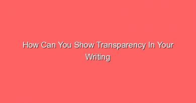 how can you show transparency in your writing 13666