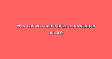 how can you summarize a newspaper article 7121