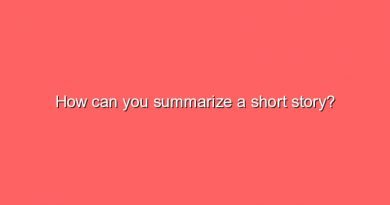how can you summarize a short story 6697
