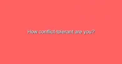 how conflict tolerant are you 8989