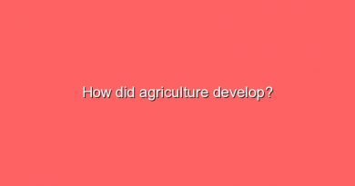 how did agriculture develop 9294