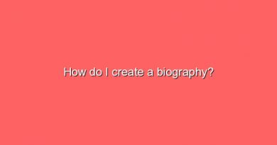 how do i create a biography 5085