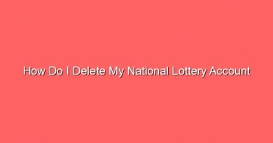 how do i delete my national lottery account 15100