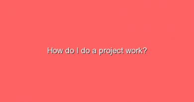 how do i do a project work 2 10639