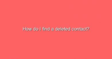 how do i find a deleted contact 10876