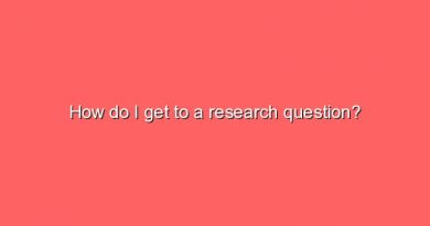 how do i get to a research question 2 7329