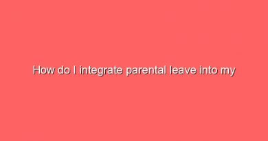how do i integrate parental leave into my resume 6417