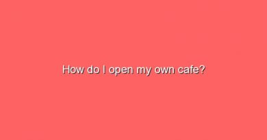 how do i open my own cafe 7098