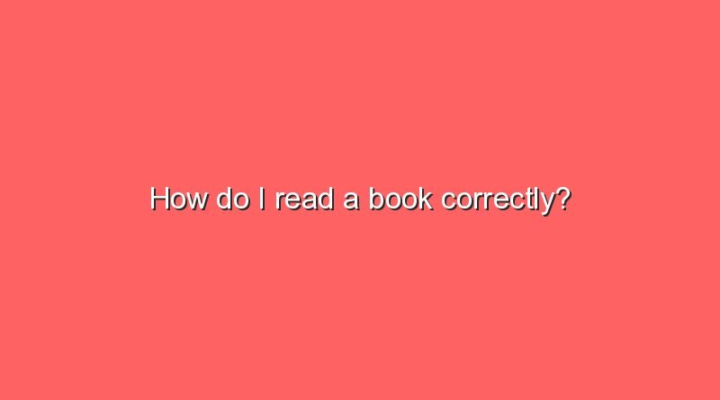 how do i read a book correctly 8222