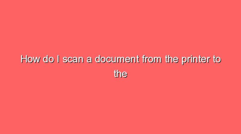 how do i scan a document from the printer to the pc 8375