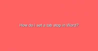 how do i set a tab stop in word 9443