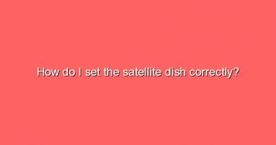 how do i set the satellite dish correctly 8062